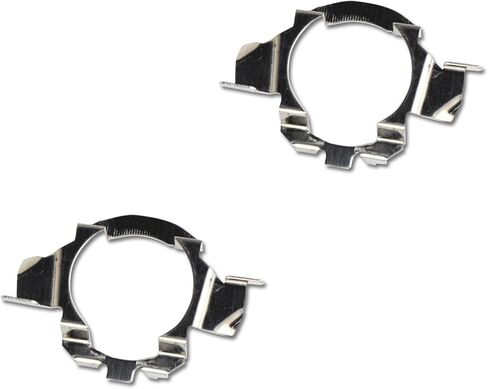 2 PCS H7 Led Light Bulb Adapter Holder, H7 Led Adapter Holders Retainers Clik Socket Base for Benz Audi BMW X5 VW New Bora Sagitar Buick Nissan (Silver) in Saudi Arabia
