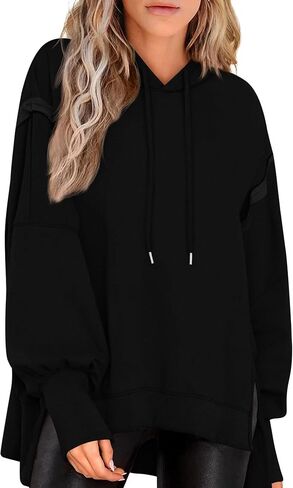 PRETTYGARDEN Womens Oversized Hoodie 2024 Fall Sweatshirt Long Sleeve Loose Trendy Outfits Casual Cute Pullover Tops in Saudi Arabia