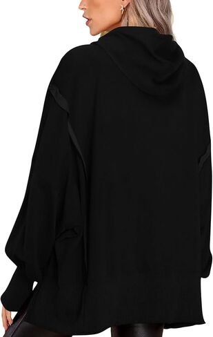 PRETTYGARDEN Womens Oversized Hoodie 2024 Fall Sweatshirt Long Sleeve Loose Trendy Outfits Casual Cute Pullover Tops in Saudi Arabia