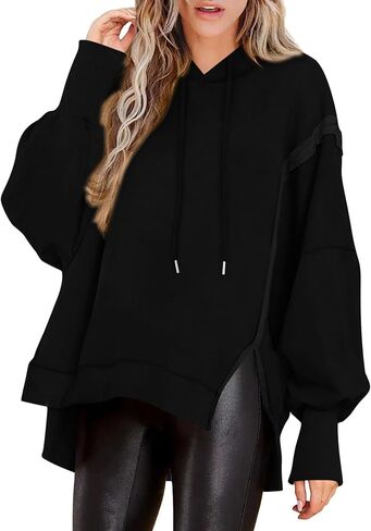 PRETTYGARDEN Womens Oversized Hoodie 2024 Fall Sweatshirt Long Sleeve Loose Trendy Outfits Casual Cute Pullover Tops in Saudi Arabia