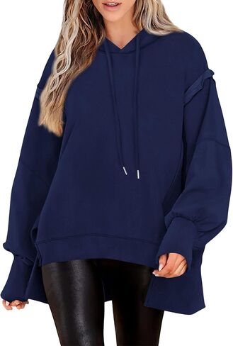 PRETTYGARDEN Womens Oversized Hoodie 2024 Fall Sweatshirt Long Sleeve Loose Trendy Outfits Casual Cute Pullover Tops in Saudi Arabia