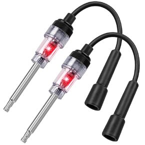 2PCS Inline Spark Plug Testers, Small Armature Diagnostic Detector Tool, Ignition Coil Tester for Small Engines for Automotive, Cars, Lawnmowers, Small & Big Internal/External Engines