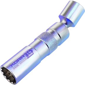Tools KSI004 14mm Thin Wall Magnetic 3/8-Inch Drive 12-Point Swivel Spark Plug Socket