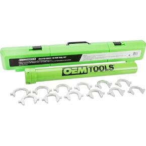 OEMTOOLS 27178 Master Inner Tie Rod Tool Set, Remove & Install Tie Rods in Cars, Pickups, and SUVs, Includes 12 Crowfoot Adapters & 1/2 Inch Drive Tube in Kuwait