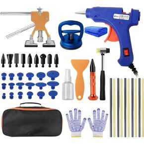 Larlarsa Car Dent Puller Kit - Adjustable & Paintless Dent Repair Kit, Mini Dent & Deep Dent Remover Tool for Car Large & Small Ding Hail Dent