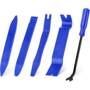 Auto Trim Removal Tool Set, 5pcs Plastic Pry Tool Kit, Auto Trim Tool, Prying Tool, Car Door Panel Clip Revmoal Tool, Fasteners Remover
