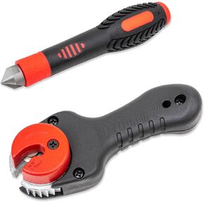 TGR 3/16" Automatic Ratcheting Brake Line Tube Cutter with Hand Reamer Deburring Tool
