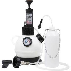 2L Manual Brake Bleeder Fluid Pump, One Man Professional Brake Bleeder Kit Suitable for Most Brake Mast Cylinder Reservoirs