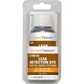 LF2001 Automotive Oil-Based Fluid Leak Detection Dye, Services Auto Oil, Fuel, ATF, Power Steering, (6) 1oz Ultraviolet Fluorescent Dye Bottles, Made in USA
