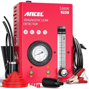 ANCEL S3000 PRO Automotive Smoke Machine with Built-in Air Pump and Pressure Gauge. Professional Vehicle Leak Diagnostic Detector Tools Kit for Leaks Test in Vacuum,Fuel,EVAP and Other Cars System