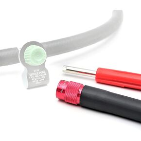 AutoLine Pro EVAP Service Port Adapter Adaptor Connector Kit w/Valve Removal Tool Smoke Leak Tester