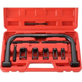 DASBET Valve Spring Compressor C Clamp Service Kit Valve Spring Removal Tool with Solid C Clamp for ATV, Car, Motorcycle,Small Engine Vehicle Equipment