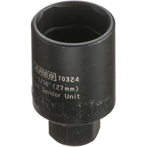 ARES 70321-3/8-Inch Drive 1-Inch & 1 1/16-Inch (27mm) Oil Sender Unit Socket - Deep Design Allows for Oil Switch Retention - Fits Weather Pack Switches up to 2 7/16 inches Deep