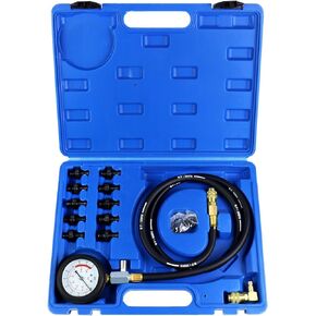 YSTOOL Oil Pressure Tester Kit Professional Oil Pressure Gauge Tool for Engine Diagnostic Test with Hose Adapters and Carry Case for Cars ATVs Trucks Use 0-140psi