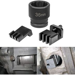 E-cowlboy Flywheel Locking Tool with 36mm 3/4’’ Socket for 6.6L Duramax