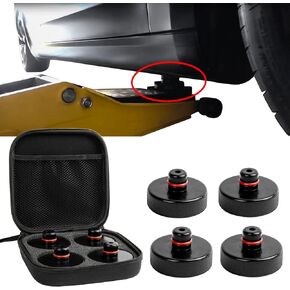 psler Jack Pad for Tesla 3/Y/X/S - Lifting Jack Pucks for Tesla Model 3 Y X S Accessories Quick Floor Jack Stand Rubber Pad Car Tire Lift Jack Point Protect Blocks Jack Parts Kit 4 Packs Black