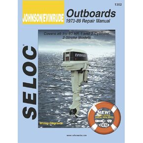 Sierra International Seloc Manual 18-01302 Johnson/Evinrude Outboards Repair 1973-1989 1.25-60 HP 1-2 Cylinder 2 Stroke Model