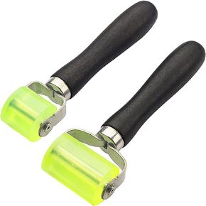 VAKS 2 Pack Sound Deadening Automotive Seam Roller, Bearings Equipped PU Smoothing Tool for Car Audio and Wallpaper Application Wheel Roller
