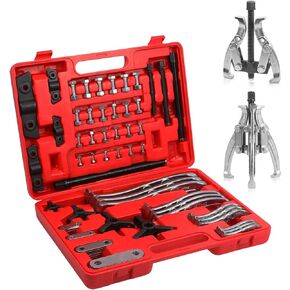 LINXINO Gear Hub Pulley Puller 2 Jaw Puller 3 Jaw Puller Set 3" 4" 6" 8" Bearing Puller Tool Kit Suitable for Remove of Gears, Hubs, Ball Races, Bearings, Flywheels and Pulleys