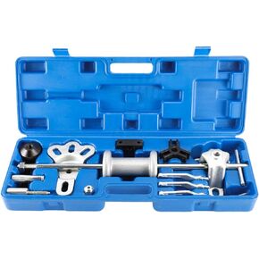 8MILELAKE 9 Way Slide Hammer Puller Axle Front Rear Wheel Bearing Dent Hub Gear Puller Remover Set