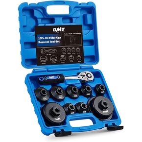 Orion Motor Tech Oil Filter Wrench Set, 10pc Oil Filter Socket Set, 3/8" Drive Metric Oil Filter Cap Wrench Removal Tool Kit, Low Profile Oil Filter Socket Set Compatible with Toyota VW BMW Mercedes