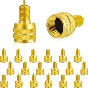 Fabbay Large Bore Tire Valve Adapter Valve Stem Adapter External Tire Bore Valve Reducer Adapter Connector Good Performance 22 mm Length(20)