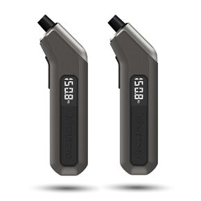 Digital Tire Pressure Gauge 2 Pack, Industrial Tire Gauge 3-200 PSI, Calibrated to ANSI B40.7 Grade 2A(±0.5%), Air Pressure Gauge with Replaceable AAA Batteries, Vivid Orange