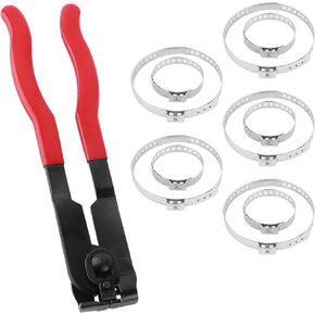CV Boot Clamp Pliers Kit,10PCS CV Boot Clamp + 1PCS Ear Clamp Pliers,Universal Car Accessories
