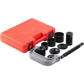 10PCS Heavy Duty Ball Joint Removal Tool, Ball Joint Press Tool Kit, U Joint Removal Tool with C Frame and 4 * 4 Adapters, Fits for Most 2WD and 4WD Vehicles & Light Trucks