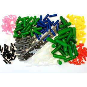 350pc Ultra Precision High Temp Silicone Rubber Plug & Cap Kit Powder Coating Custom Paint Supplies