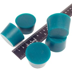 1.312" x 1.625" STP8 Silicone Rubber Plugs - 5 Pack - Tapered Stoppers for Powder Coating, Painting, Ceramic Coating, Sealing Holes - Non-Toxic, Flexible, Reusable