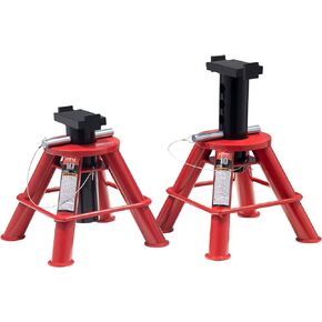 Sunex 1410 10-Ton, High Height, Pin Type, Jack Stands, Pair