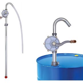 55 gallon Drum Pump, Hand Oil Transfer Pump,Upgraded all-aluminum package, for Fuel Barrel, Non-Corrosive, diesel, kerosene, light oil, heavy oil,Fits 5 to 55 Gallon Drums