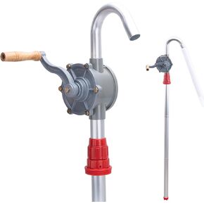 55 Gallon Drum Pump, Barrel Pump 55 Gallon, Aluminum Drum Rotary Hand Barrel Pump Fits 5 to 55 Gallon Drums for Diesel Gasoline Kerosene Fuel Transfer