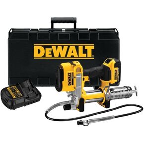 DEWALT 20V MAX Grease Gun Kit, Cordless, 42" Long Hose, 10,000 PSI, Variable Speed Triggers, Battery and Charger Included (DCGG571M1)