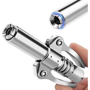 AKEOIL Grease Gun Coupler, Grease Joint Fittings, 12000PSI High Pressure Grease Nozzle Fittings, Compatible With All 1/8" NPT Grease Guns, For greasing all machinery and equipment filling