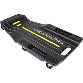 MichaelPro 40-Inch Mechanic Creeper – Low Profile Automotive Creeper, 350 Lbs Capacity Rolling Garage Car Creeper, Shop Creeper with Tool Trays | MP016003