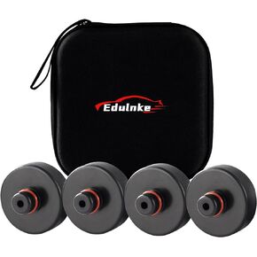 Lifting Jack Pads Compatible with Tesla Model 3/S/X/Y, Upgrade Sturdy Rubber Lift Jack Pucks, 2016-2023 Jack Pad with Protective Ring, Floor Jack Adapters Protects Battery & Chassis