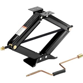 RV Scissor Jack Stabilizer 6500lb Heavy Duty 24" RV Trailer Stabilizer Leveling Scissor Jack for RV Trailer Camper with Crank Handle - 1Pack