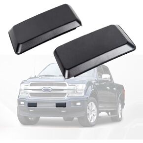 Front Bumper Pad 2009-2014 Compatible with Ford F-150 F150 Front Bumper Cover Trim (Set) Driver Side and Passenger Side Front Bumper Guards Inserts Bumper Pads Caps Textured Black