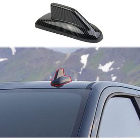 Carbon Fiber Shark Fin Shape Roof Antenna Cover Decor Trim for 2019-2022 Chevy Silverado 1500/GMC Sierra 1500 for 2020-2023 Sierra/Silverado 2500 3500 HD