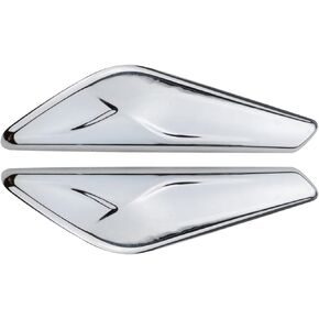 2 PCS Front Fender Chrome Finisher Trim Right Left Side Fits BMW X3 F25 X4 F26 2013-2017 Replaces 51117338570 51117338569
