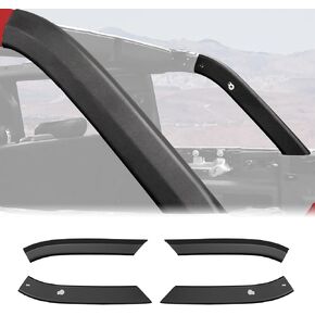 Mabett Roll Bar Cover for Ford Bronco 4 Door Accessories 2021 2022 2023 2024, Protection of The D-Pillar in All Directions from Scratches(4 Pieces Set)