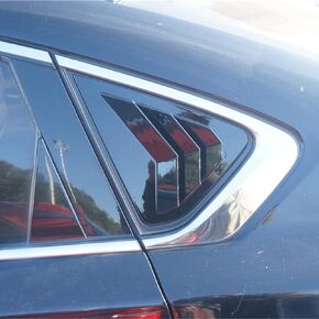 Ziwen 2X Sport Carbon Fiber Style Quarter Window Scoops Louvers for Nissan Altima 2013 2014 2015 2016 2017 2018 (Carbon Fiber Style)