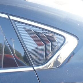 Ziwen 2X Sport Carbon Fiber Style Quarter Window Scoops Louvers for Nissan Altima 2013 2014 2015 2016 2017 2018 (Carbon Fiber Style)