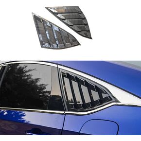 Window Scoops Louvers for Honda Accord Sedan 2018 2019 2020 2021 2022, Carbon Fiber Grain, 2pcs