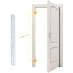 Interior Fix-A-Jamb, 24" Interior Door Jamb Repair Kit, for Interior Doors, Door Home Repair in 5 Minutes, Aged Bronze