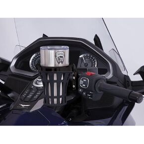 Ciro Goldstrike Big Ass Drink Holder (Black) with Black Perch Mount for Gold Wing (58919)
