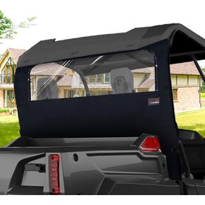 StarknightMT Pioneer 700 Soft Rear Window, Back Dust Panel with Zipper Compatible with 2014-2023 Pioneer 700/700-4 Durable Rainproof Pioneer 700 Accessories Parts