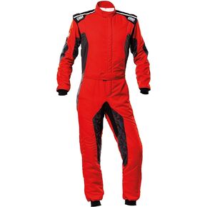 OMP RACING, Men's Suit (Red/Black, Large)